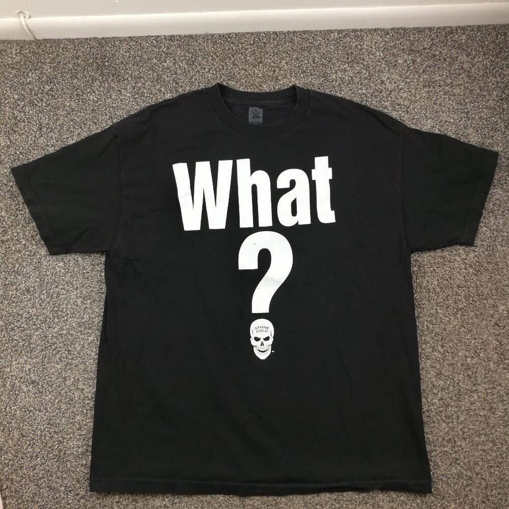 2018 Stone Cold Steve Austin T-Shirt WWF WWE Double Sided Authentic Mens XL